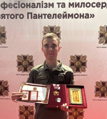 Бойового медика із Сум відзначили орденом Святого Пантелеймона