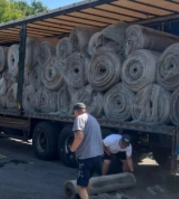 У Рожищі отримали захисні сітки з Нідерландів для військових