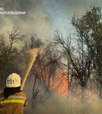 17 серпня та в ніч проти 18 на Миколаївщині зареєстровано 42 пожежі