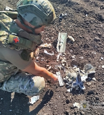 На Сумщині вибухотехніки поліції знешкодили бойову частину ворожого БпЛА