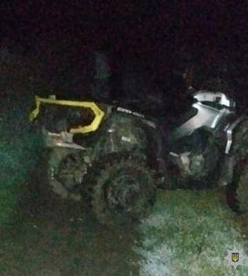 У Луцькому районі квадроцикл злетів у кювет, травмувався водій