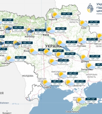 Погода на 21 августа в Украине: после жары — готовьте зонтики