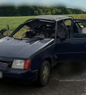 Російський FPV-дрон поцілив у цивільну автівку та вбив чоловіка і жінку на Харківщині