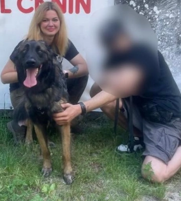Потерялась в лесу: на Киевщине спасли овчарку бойца Французского легиона (видео)