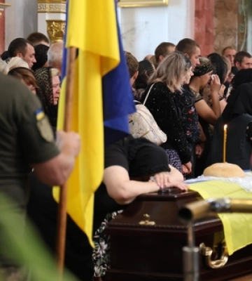 Лучани провели в останню дорогу Юрія Стельмащука та Віталія Бондарука 