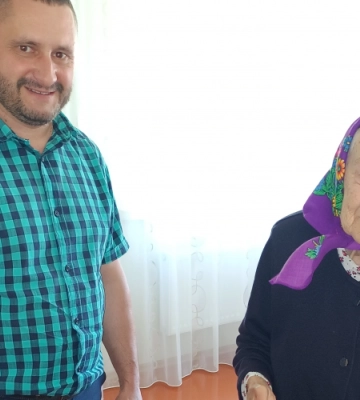 Жителька села на Волині відзначила 90-річний ювілей