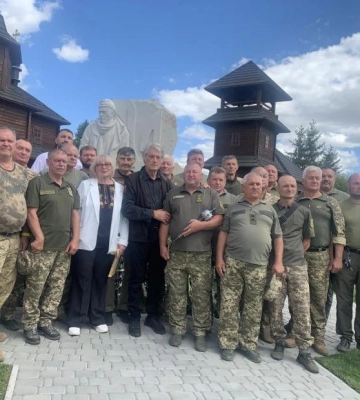 Віктор Ющенко взяв участь у церемонії відкриття пам’ятника Герою України Олександру Мацієвському