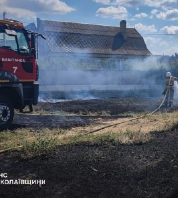 21 серпня та в ніч на 22 на Миколаївщині зареєстровано 36 пожеж