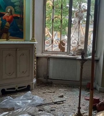 Російські військові обстріляли херсонський Свято-Катеринівський собор