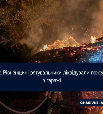 Рятувальники ліквідували пожежу в гаражі на Рівненщині