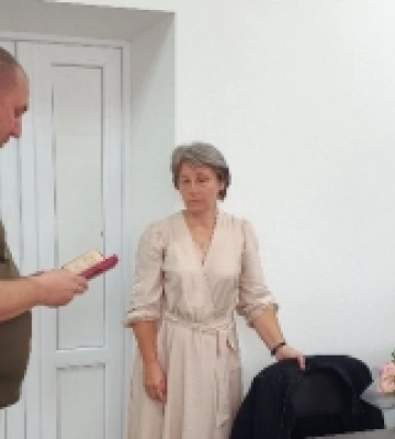 На Волині дружині загиблого захисника вручили орден «За мужність» ІІІ ступеня