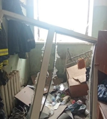 У Добропіллі внаслідок ворожого обстрілу пошкоджена пожежно-рятувальна частина