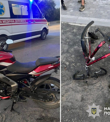 На Хмельниччині помер у реанімації велосипедист, якого збив мотоцикл, - поліція