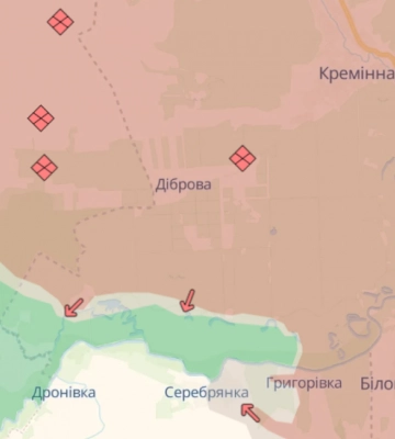Заняли более 23 кв. км за сутки: российские войска продвинулись в Серебрянском лесу и в Донецкой области — DeepState