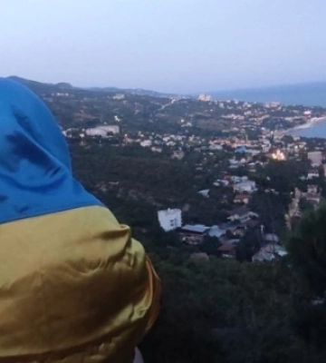 У Криму активісти розгорнули український прапор до Дня Незалежності