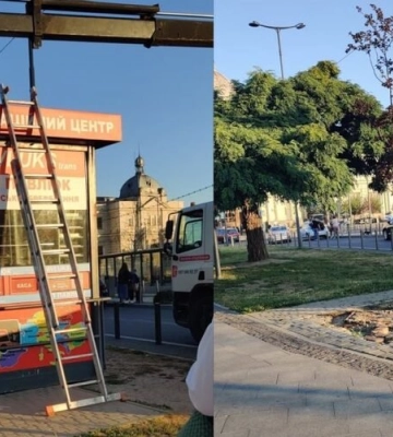 У Львові демонтували ще два кіоски на площі Двірцевій — загалом знесено вже 16 МАФів «Інтерпрес»