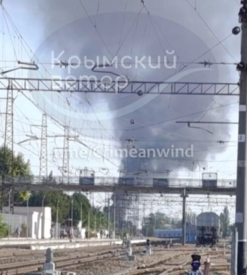 В Крыму прогремели взрывы, заявляют об атаке на железнодорожную инфраструктуру