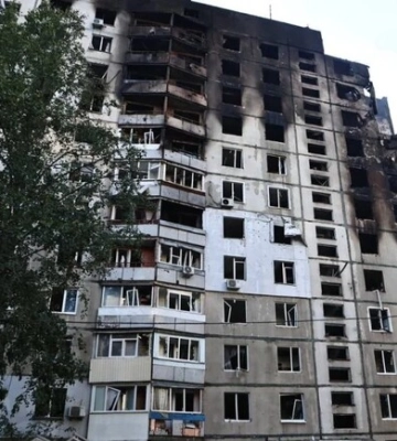 В Харькове снесут часть многоэтажки, пострадавшей от удара авиабомбы