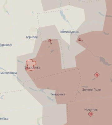 DeepState: Росіяни вперше окупували територію в Дніпропетровській області