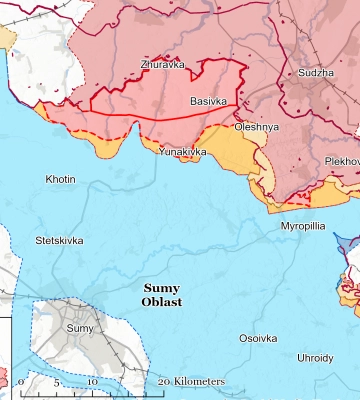 ВСУ продвинулись вблизи границы в Сумской области – ISW