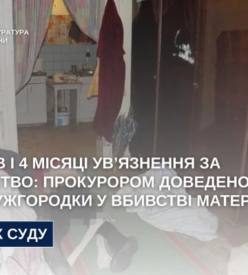 За вбивство матері ужгородка отримала понад 7 років ув’язнення
