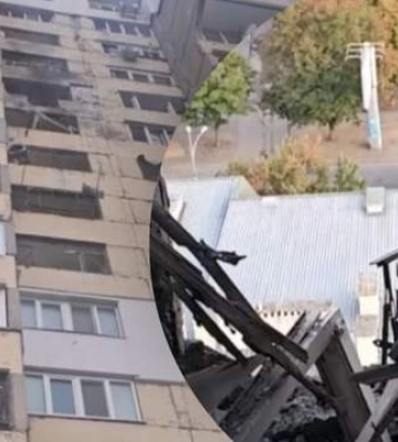Россияне ударили дроном по многоэтажке в Центральном районе Херсона: есть пострадавшие