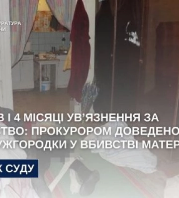 На Закарпатті жінку засуджено за вбивство рідної матері