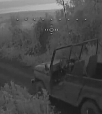 Воїни 5 ОШБр вистежили та атакували 6 транспортних засобів противника на Краматорському напрямку. ВIДЕО