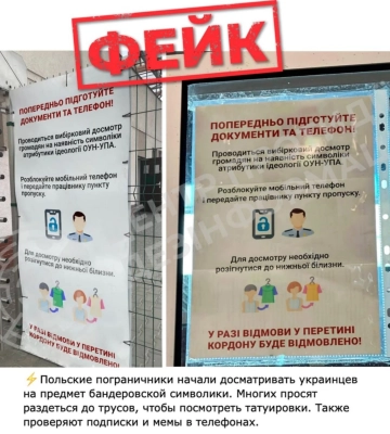Фейк про &quot;жорсткі перевірки&quot; українців на польському кордоні: ЦПД викрив чергову інформаційну атаку рф
