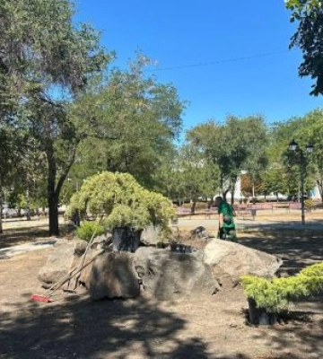 У Миколаєві створюють альпійську гірку в Манганарівському сквері
