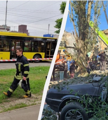 В Киеве изменено движение транспорта и перекрыты улицы после ночной атаки россиян