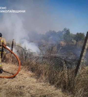 За добу на Миколаївщині зареєстровано 29 пожеж — один чоловік загинув