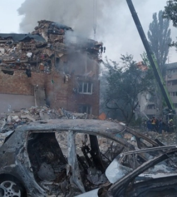 Під час атаки на Київ постраждала книгарня у центрі міста