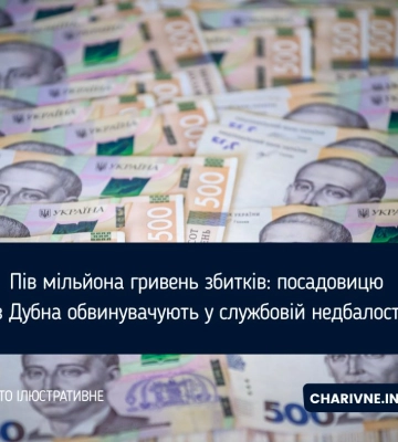 Пів мільйона гривень збитків: посадовицю з Дубна обвинувачують у службовій недбалості Пів мільйона гривень збитків: посадовицю з Дубна обвинувачують у службовій недбалості