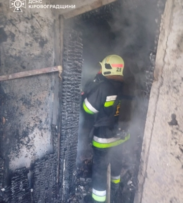 У Кропивницькому районі горів житловий будинок