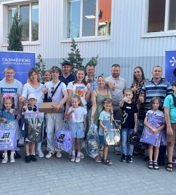 У Дніпровській філії «Газмережі» привітали дітей співробітників з прийдешнім Днем знань!