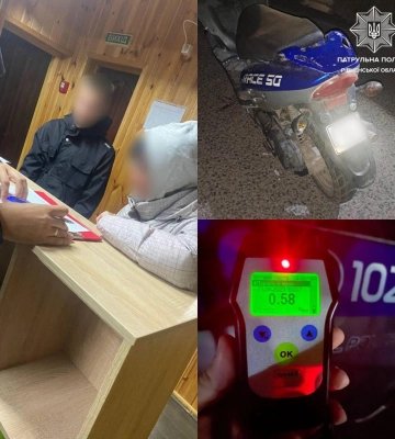 У Сарнах під час комендантської години зупинили нетверезого скутериста
