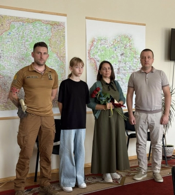 Посмертну нагороду Героя з Волині Ігоря Гірея вручили дружині Людмилі