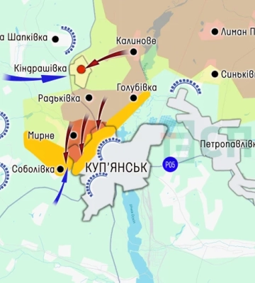 Карта бойових дій за період 22-30 серпня: ворог прорвався до Лимана й у глиб Дніпровщини Карта бойових дій за період 22-30 серпня: ворог прорвався до Лимана й у глиб Дніпровщини