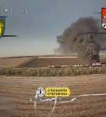 Відео знищення російського потягу з пальним на окупованій Запоріжчині