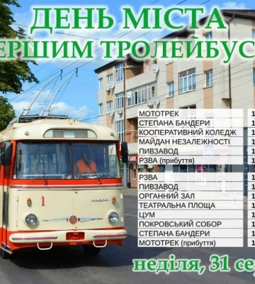 Які заходи пройдуть у Рівному в День міста