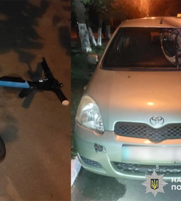 У Волочиську внаслідок ДТП постраждав неповнолітній хлопець на самокаті, - поліція Хмельниччини