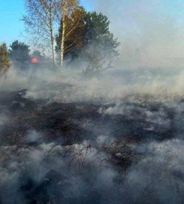 В автентичному поліському селі Сваловичі вирувала пожежа 