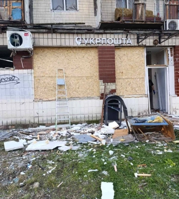 Смілянський розповів про знищене відділення &quot;Укрпошти&quot; у Києві внаслідок обстрілу РФ