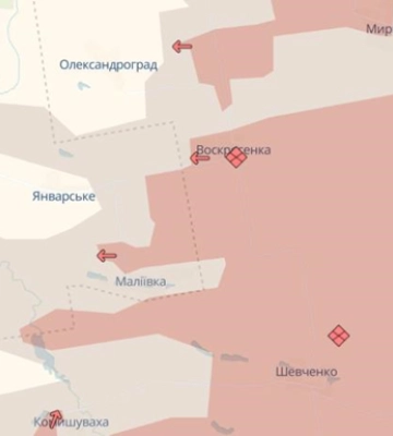DeepState: Росіяни просунулися на Дніпропетровщині