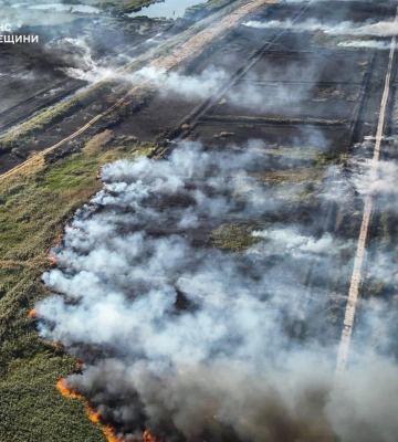 На Одещині за тиждень ліквідували понад 200 пожеж в екосистемах