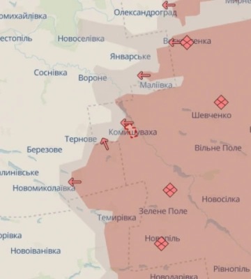 Росіяни окупували Комишуваху поблизу адмінмежі Дніпропетровської області, - DeepState