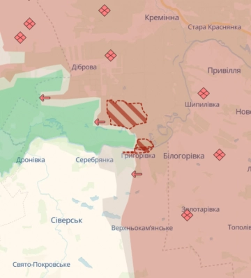 Російська армія просунулася у Луганській та Запорізькій областях – DeepState