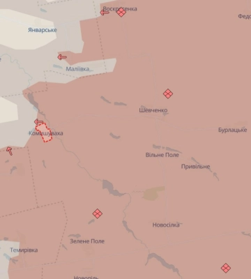 Оккупанты заняли Камышеваху в Донецкой области на границе с Запорожской и Днепропетровской - DeepState