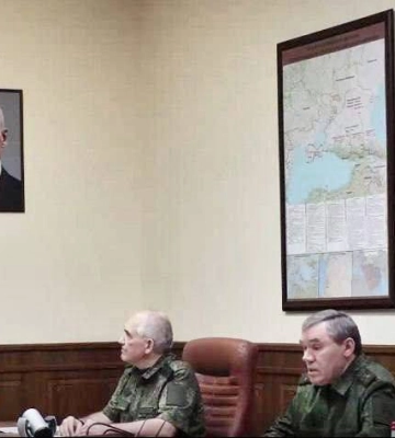У кабінеті герасимова помітили карту з «російськими» Одесою та Миколаєвом